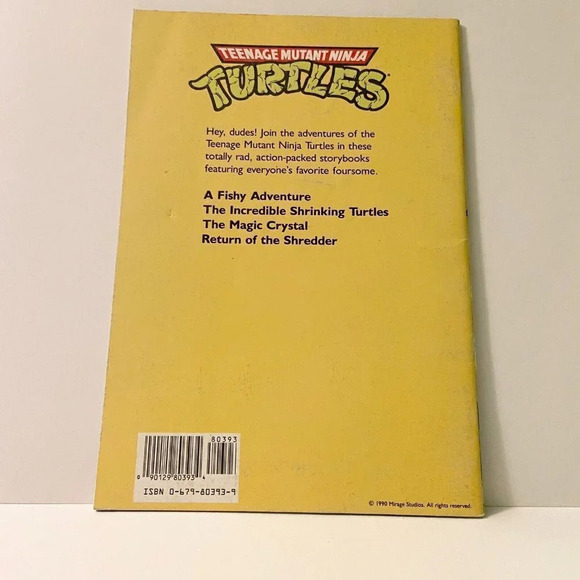 Vintage 1990 TMNT A Fishy Adventure  Teenage Mutant Ninja Turtles Storybook - Picture 2 of 14